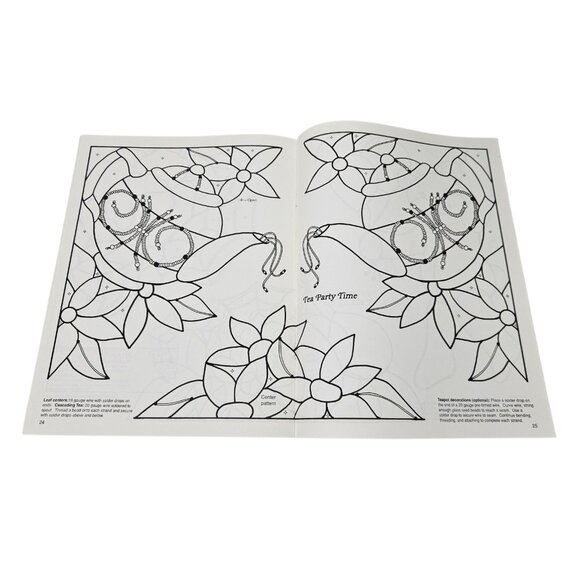 Vintage 90s Carolyn Kyle Stained Glass Pattern Books Lot of 5 Arts & Crafts - Picture 11 of 11